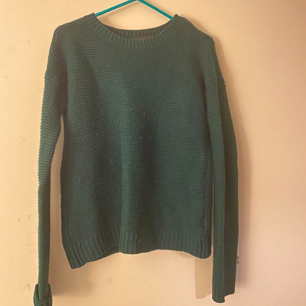 Dark Green Oversized Sweater